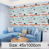 Wood Stone Creative 3D Stone Brick Decoration Wallpaper Stickers Bedroom Living Room Wall Waterproof Wallpaper Roll, Size: 45 x 1000cm, Wood stone Wood stone