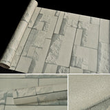 Qingyun Stone Creative 3D Stone Brick Decoration Wallpaper Stickers Bedroom Living Room Wall Waterproof Wallpaper Roll, Size: 45 x 1000cm, Qingyun Stone