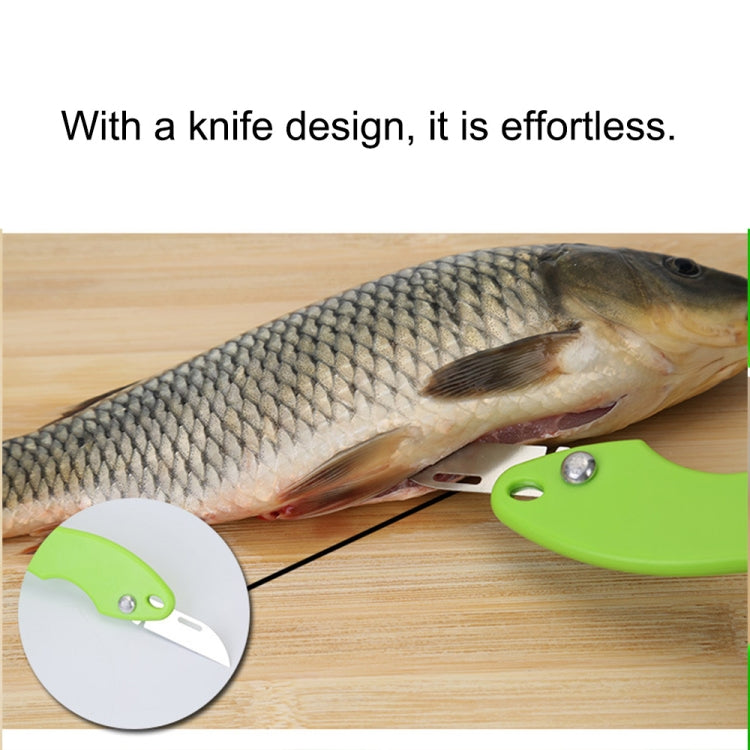 2 PCS Kitchen Essential Fish Scraper Fish Scale Planing Knife with Cover, 20x5.2cm Pink, 20x5.2cm Green, 20x5.2cm Blue