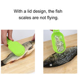 2 PCS Kitchen Essential Fish Scraper Fish Scale Planing Knife with Cover, 20x5.2cm Pink, 20x5.2cm Green, 20x5.2cm Blue