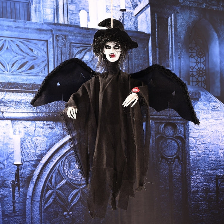 Flying Hanging Ghost Scary Sound and Moving for Halloween Decorations, Hanging Ghost(Black), Hanging Ghost(Grey), Hanging Ghost(White)