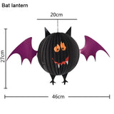 3 PCS / Set Creative Funny Halloween Ghost Bats Spider Pendant Paper Decoration and Props Horror, Ghost + bat + spider