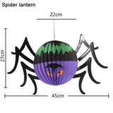3 PCS / Set Creative Funny Halloween Ghost Bats Spider Pendant Paper Decoration and Props Horror, Ghost + bat + spider