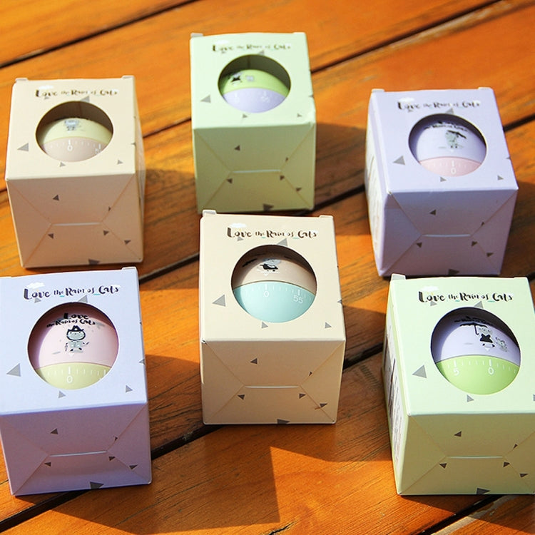 Cute Cartoon Mechanical Egg Kitchen Timer Alarm Clock Students Learn Time Management Machines,Random Color Delivery, Egg