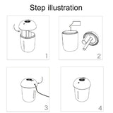 3 in 1 Multi-function USB Charge Mushroom Shape Electric Aroma Essential Ultrasonic Aromatherapy Cool Mist Humidifier with Extended USB Port