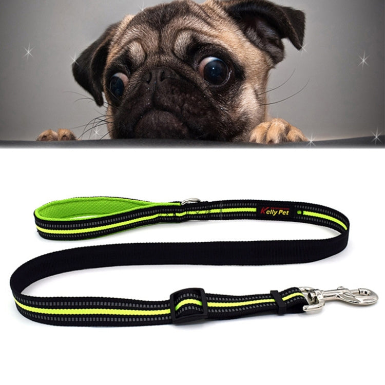 Pet Dogs Nylon Night Reflective Breathable Handheld Traction Lead Leash, Size: M, Adjustable Range: 2.5*(100-140cm), Size: M, Adjustable Range: 2.5*(100-140cm)