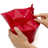 2 PCS Creative Foldable Silicone Microwave Popcorn Maker, Foldable Silicone