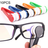 10 PCS Multifunction Portable Glasses Wipe Glasses Clean Wipe Microfiber Cleaning Cloth, Random Color Delivery, Glasses Clean Wipe Glasses Clean Wipe
