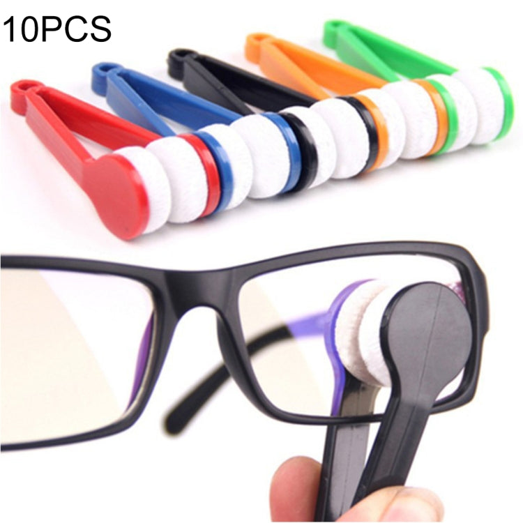 10 PCS Multifunction Portable Glasses Wipe Glasses Clean Wipe Microfiber Cleaning Cloth, Random Color Delivery, Glasses Clean Wipe Glasses Clean Wipe