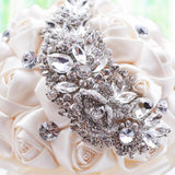 Wedding Holding Flowers Bridal Bouquet Accessories Bridesmaid Rhinestone Party Wedding Decoration Supplies, D445