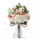 Wedding Holding Flower Bridal Bouquet Accessories Bridesmaid Party Wedding Decoration Supplies, Diameter: 24cm, D520 D520
