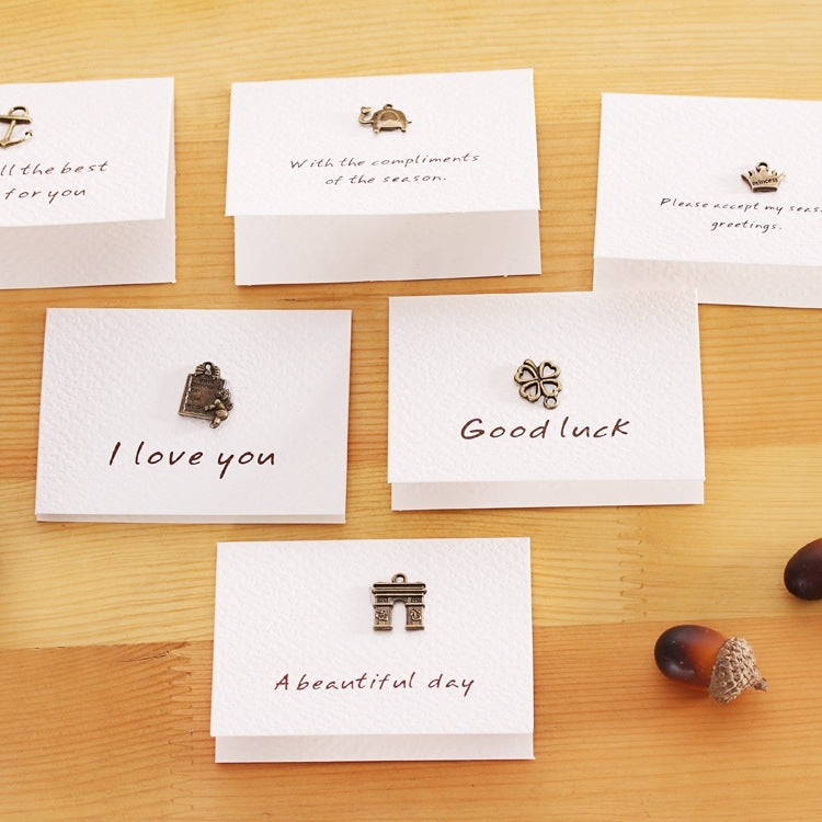 20 PCS Creative Simple Mini Ornaments Greeting Card Birthday Card DIY Folding Blessing Card Postcard, Random Style Delivery, DIY Folding Blessing Card