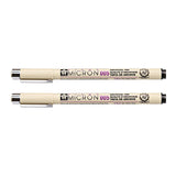 2 PCS Archival Pigment Ink Drawing Fineliner Pens Nib Manga Micron Pen, 0.5mm, 0.25mm, 0.3mm, 0.35mm, 0.4mm, 0.45mm