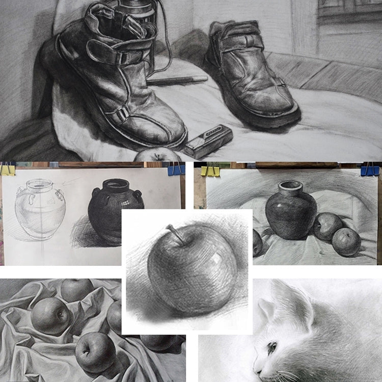 12pcs Drawing Writing Sketch Wooden Pencil Pre-sharpened 2B Art Graphite Pencils, 2B