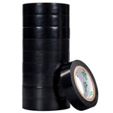 10 PCS 16mm Waterproof PVC Insulating Tare Electricians Electrical Tape, 16mmx10m 10PCS 16mmx10m 10PCS Black