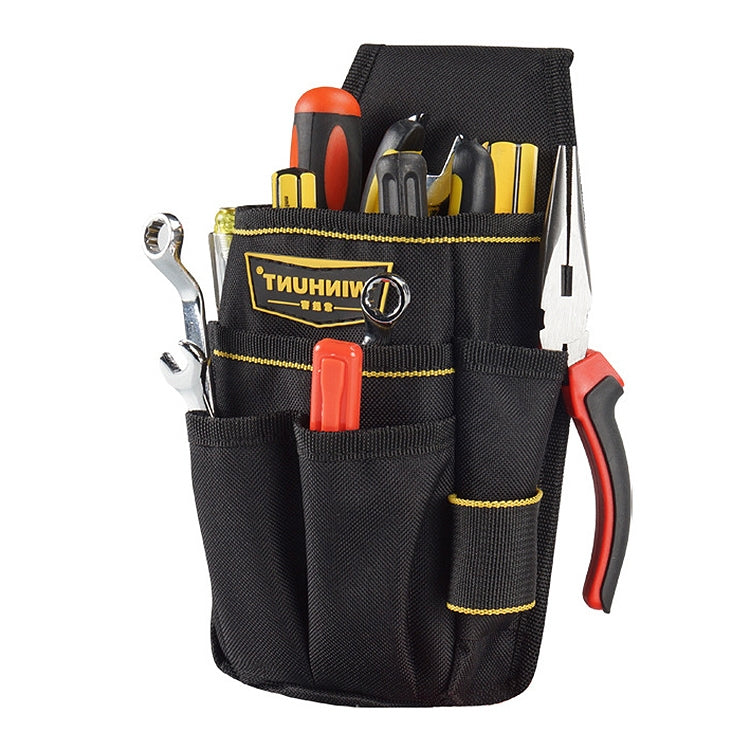 Professional Oxford Cloth Electrician Belt Pouch Convenient Tool Bag, WH008 Black