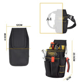 Professional Oxford Cloth Electrician Belt Pouch Convenient Tool Bag, WH008 Black