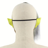 Halloween Festival Party Latex Green Face Clown Frightened Mask, with Hair, Green Face Clown