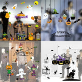 Halloween Decorations PVC Personalized DIY Glass Electrostatic Stickers, Random Style Delivery