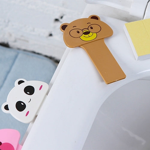 10 PCS Cute Cartoon Portable Convenient Toilet Lid Device Mention Toilet Set, Random Style Delivery, Cute Cartoon Toilet Lid Device