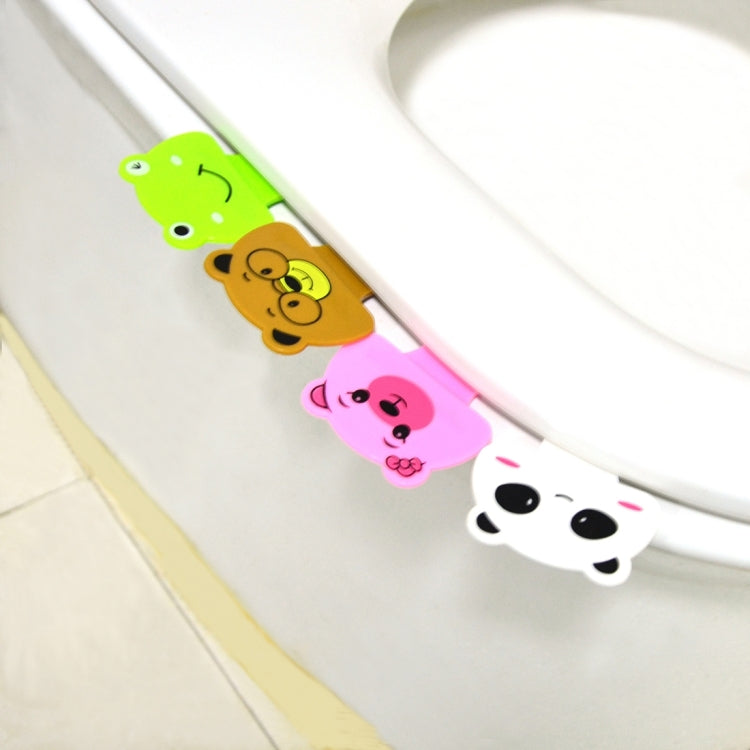 10 PCS Cute Cartoon Portable Convenient Toilet Lid Device Mention Toilet Set, Random Style Delivery, Cute Cartoon Toilet Lid Device