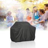 Outdoor Anti-UV Waterproof Dust-proof 210D Oxford Cloth BBQ Square Protective Bag Charcoal Barbeque Grill Cover, Size: 145x61x117cm, Size: 145x61x117cm