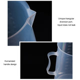 10 PCS 250ml Food Grade PP Plastic Flask Digital Measuring Cup Cylinder Scale Measure Glass Lab Laboratory Tools, 250ml