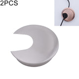 2 PCS Desk Computer Desktop Zinc Alloy Round Threading Box Hole Cover, Hole Diameter: 35mm (Bright Gold), 35mm Matte Silver, 35mm Brushed Steel, 35mm Bright Gold, 35mm Green Bronze, 35mm Red Bronze, 35mm Matte Black 35mm Brushed Steel HC7296E