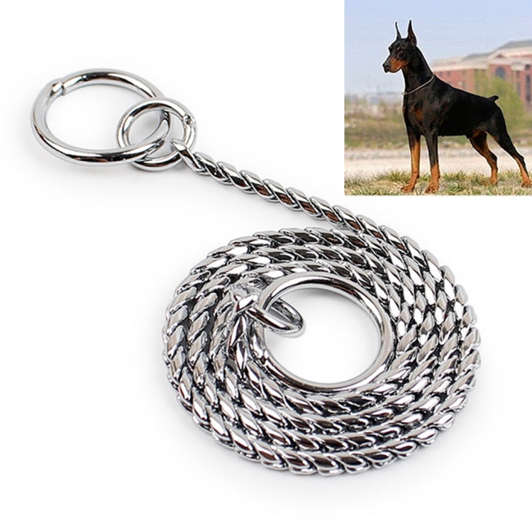 35cm Pet P Chain Pet Collars Pet Neck Strap Dog Neckband Snake Chain Dog Chain Solid Metal Chain Dog Collar, 35cm x 2mm