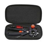 Professional Grafting Tool Set Pruning Scissors Seedling Grafting Machine Grafting Device with Three Blades, a Cross Knife ,a Wrench, Black