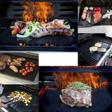 2 PCS 0.2mm Thick Barbecue Grill Mat Non-Stick BBQ Grill Mats, Size:40x33CM, 2 PCS