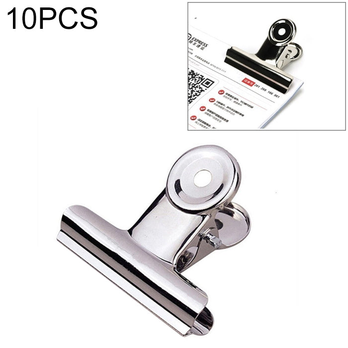 10pcs 50mm Silver Metal Stainless Steel Round Clip Notes Letter Paper Clip Office Bind Clip, 10PCS / 50mm 10PCS 50mm