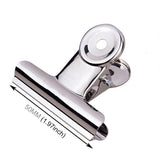 10pcs 50mm Silver Metal Stainless Steel Round Clip Notes Letter Paper Clip Office Bind Clip, 10PCS / 50mm