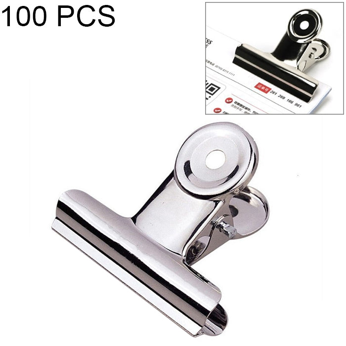 100PCS 22mm Silver Metal Stainless Steel Round Clip Notes Letter Paper Clip Office Bind Clip, 100PCS / 22mm 100PCS 22mm
