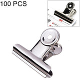 100PCS 22mm Silver Metal Stainless Steel Round Clip Notes Letter Paper Clip Office Bind Clip, 100PCS / 22mm 100PCS 22mm