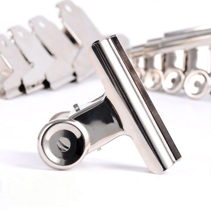 100PCS 22mm Silver Metal Stainless Steel Round Clip Notes Letter Paper Clip Office Bind Clip, 100PCS / 22mm