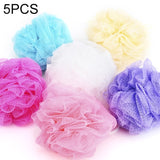 5 PCS Flower Bath Ball Bath Tubs Cool Ball Bath Towel Scrubber Body Cleaning Mesh Shower Wash Sponge,Random Color Delivery, Flower Bath Ball Wash Sponge