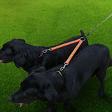 TPU Material Pet Dogs 2 in 1 Tangle-free Traction Rope Double Pet Dog Walking Leash, Length: 25 cm, 2 in 1 (Black), 25 cm (Orange), 25 cm (Green), 2 in 1 (Red), 2 in 1 (Yellow)