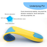 1 Pair Stretch Breathable Absorbent Deodorant Sports Tourism And Leisure Comfort Cushioning Insole, Size: L(42-44Yards), Size: L(42-44Yards) blue, Size: L(42-44Yards) gray