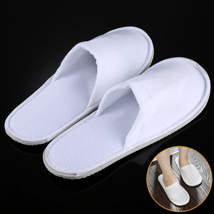 10 Pairs Hotel Supplies Portable Disposable Travel Slippers, Length: 26cm, Slippers Slippers