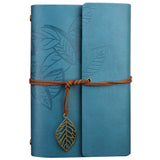 Creative Retro Autumn Leaves Pattern Loose-leaf Travel Diary Notebook, Size: M, M