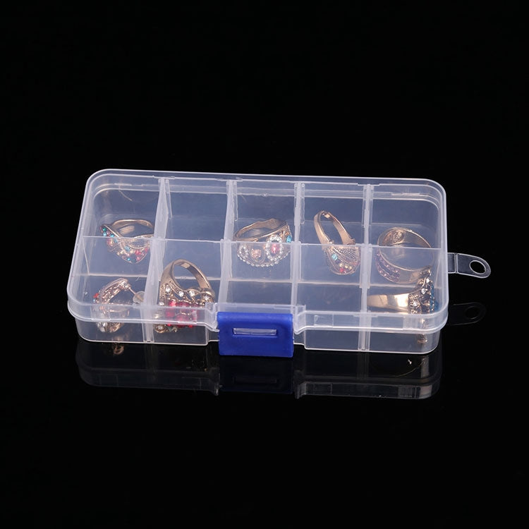 10 PCS Removable Grid Plastic Box Organizer for Jewelry Earring Fishing Hook Small Accessories, Size: Small, 10 Slots, 10 Slots (Pink+Blue), 10 Slots (Orange + blue), 10 Slots (Purple+Blue), 10 Slots (White+Pink), 10 Slots (White+Blue)