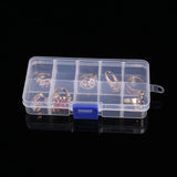 10 PCS Removable Grid Plastic Box Organizer for Jewelry Earring Fishing Hook Small Accessories, Size: Small, 10 Slots, 10 Slots (Pink+Blue), 10 Slots (Orange + blue), 10 Slots (Purple+Blue), 10 Slots (White+Pink), 10 Slots (White+Blue)