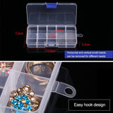 10 PCS Removable Grid Plastic Box Organizer for Jewelry Earring Fishing Hook Small Accessories, Size: Small, 10 Slots, 10 Slots (Pink+Blue), 10 Slots (Orange + blue), 10 Slots (Purple+Blue), 10 Slots (White+Pink), 10 Slots (White+Blue)
