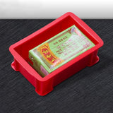 Thick Multi-function Material Box Brand New Flat Plastic Parts Box Tool Box, Size: 15.6cm x 10.1cm x 5.3cm, 15.6cm x 10.1cm x 5.3cm 15.6cm x 10.1cm x 5.3cm Red