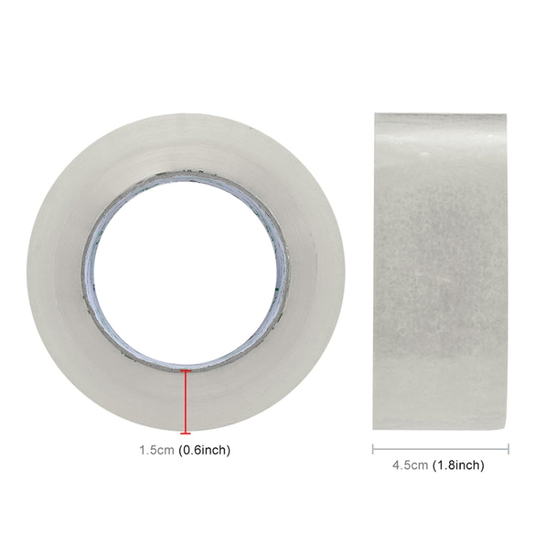 45mm Width 15mm Thickness Package Sealing Packing Tape Roll Sticker, 45mm Width 15mm Thickness (Clear White), 45mm Width 15mm Thickness (Transparent Yellow), 45mm Width 15mm Thickness (Yellow)