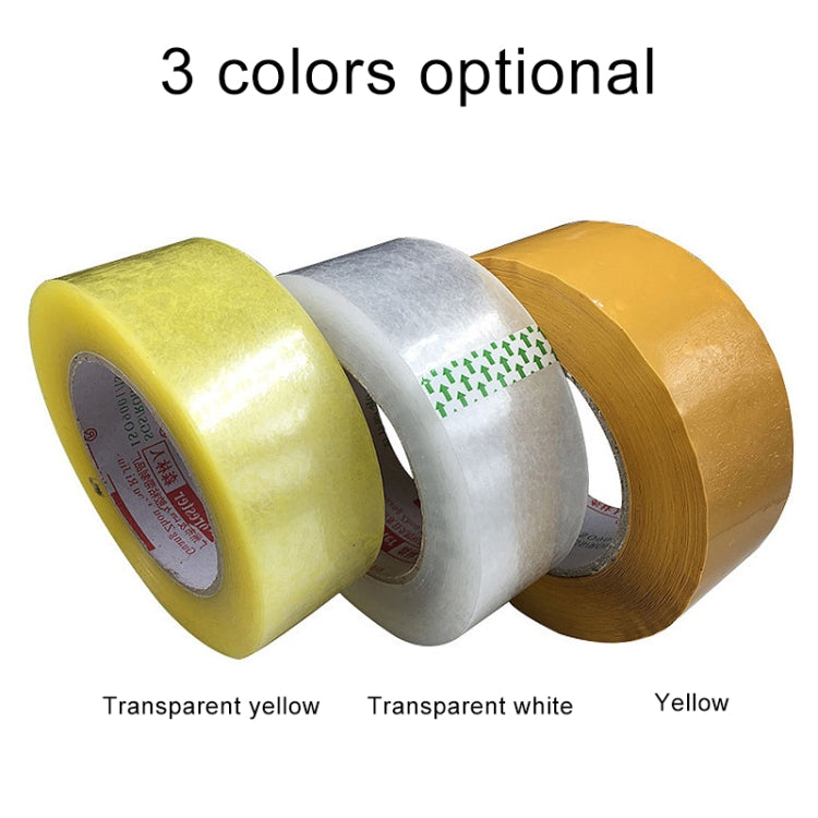 45mm Width 15mm Thickness Package Sealing Packing Tape Roll Sticker, 45mm Width 15mm Thickness (Clear White), 45mm Width 15mm Thickness (Transparent Yellow), 45mm Width 15mm Thickness (Yellow)