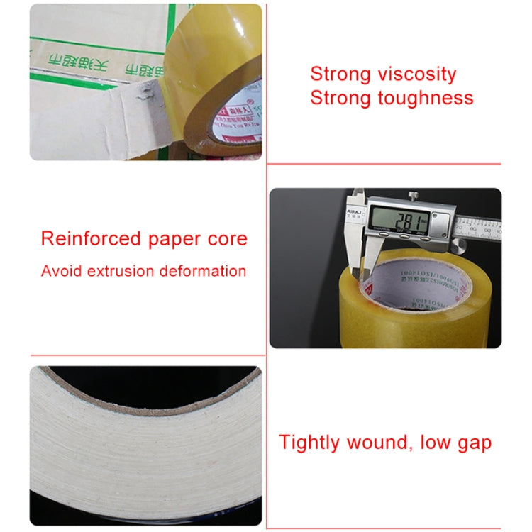 45mm Width 25mm Thickness Package Sealing Packing Tape Roll Sticker, 45mm Width 25mm Thickness (Clear White)