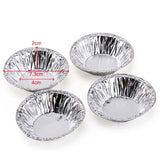 100pcs / Pack Aluminum Foil Egg Tart Cup Cake Holder, Size: 7.5 x 4 x 2cm