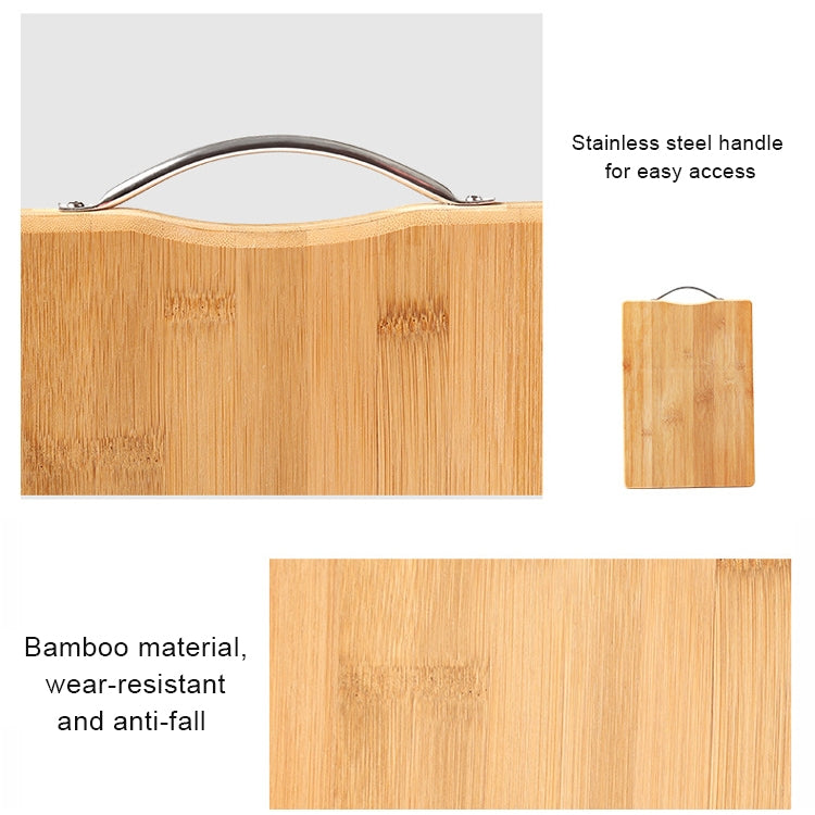 Kitchen Rectangular Bamboo Chopping Block Thickening Cutting Board, Size: 30cm x 20cm, Size: 30cm x 20cm